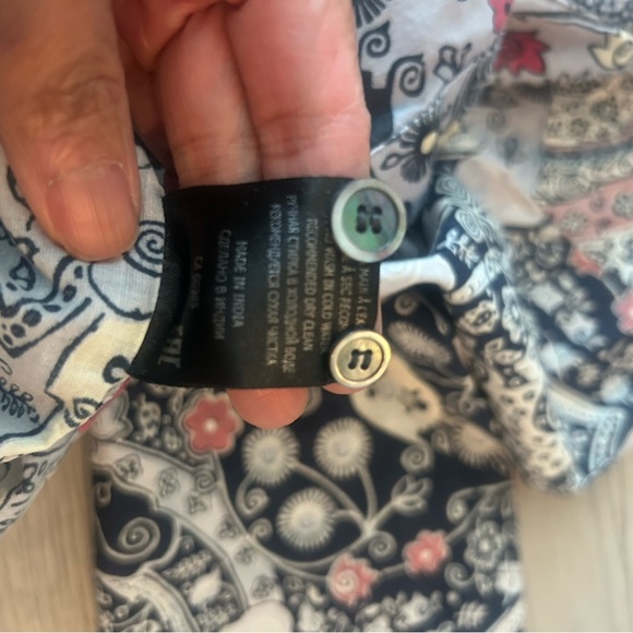 Isabel Marant Etoile Ussaya Ecru Floral Printed Long Button Down Oversized US6 - Picture 7 of 9